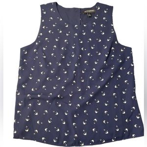 Banana Republic women’s blue shirt, size Small, anchor design, casual or dressy